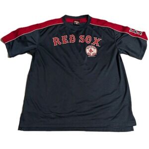 Boston Red Sox Stitches Jersey Shirt Men's XL Navy Red MLB Baseball